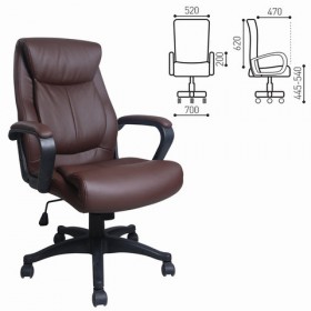 Кресло офисное BRABIX Enter EX-511 (коричневый) в Кошурниково - koshurnikovo.katalogmebeli.com | фото