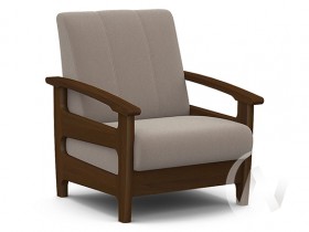 Кресло для отдыха Омега (орех лак/CATANIA COCOA) в Кошурниково - koshurnikovo.katalogmebeli.com | фото