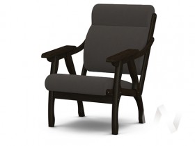 Кресло Вега-10 (венге лак/ULTRA GRAFIT) в Кошурниково - koshurnikovo.katalogmebeli.com | фото